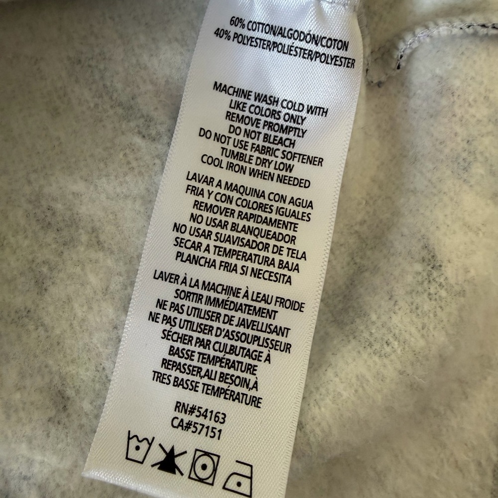 Calvin Klein Performance Cropped Hoodie Colorful Sketchy Animal Print Size Small - Picture 10 of 11